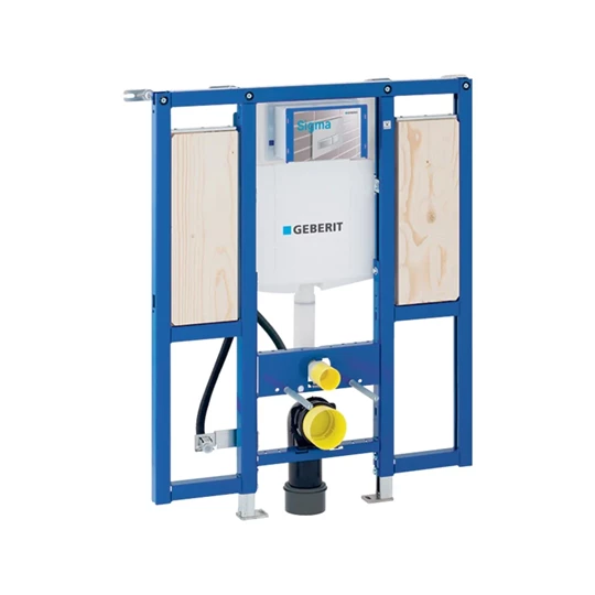 Geberit Duofix fali WC szerelőelem, 112 cm, Sigma 12 cm-es falsík alatti WC tartály, akadálymentes, kapaszkodókhoz