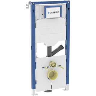 Geberit Duofix fali WC szerelőelem, 112 cm, Sigma 12 cm-es falsík alatti öblítőtartállyal,csatl.csonkkal szagelszíváshoz