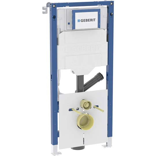 Geberit Duofix fali WC szerelőelem, 112 cm, Sigma 12 cm-es falsík alatti öblítőtartállyal,csatl.csonkkal szagelszíváshoz