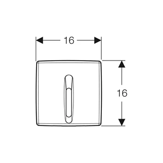 Geberit Duofix vizelde infra 9V fehér