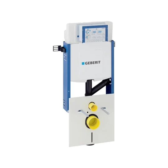 Geberit Kombifix fali WC szerelőelem, 108 cm, Sigma 12 cm-es falsík alatti WC tartály, csatl.csonk szagelszíváshoz