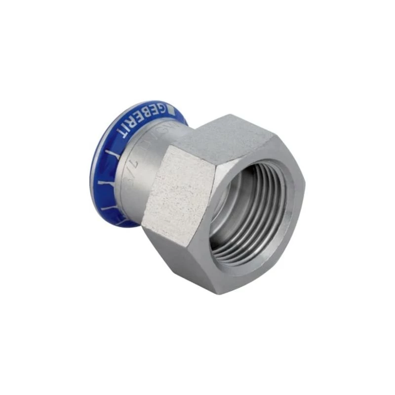 Geberit Mapress rozsdamentes acél belső menetes átmeneti idom, d42, Rp1 1/4"