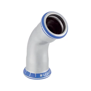Geberit Mapress rozsdamentes acél ívidom, 45°, BB d=35