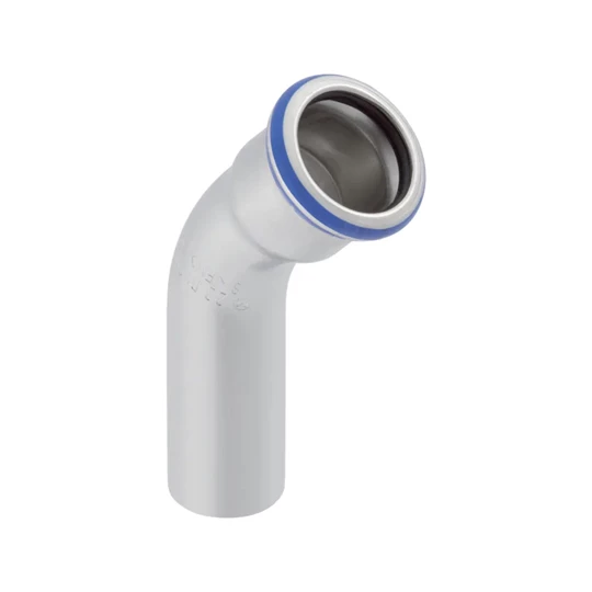 Geberit Mapress rozsdamentes acél ívidom, 45°, KB d=35