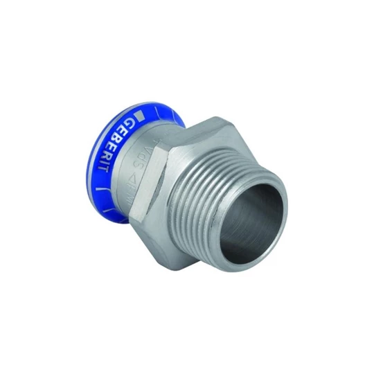Geberit Mapress rozsdamentes acél külső menetes átmeneti idom: d=35mm, R=1 1/4"