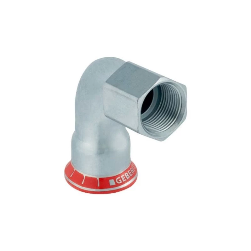 Geberit Mapress szénacél 90°-os belső menetes könyök: d=22mm, Rp=1/2"