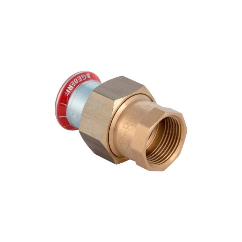 Geberit Mapress szénacél belső menetes átmeneti csatlakozó idom: d=22mm, Rp=3/4", G=1"