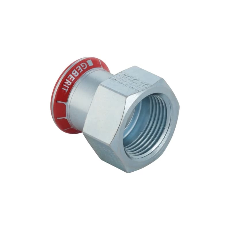 Geberit Mapress szénacél belső menetes átmeneti idom: d=22mm, Rp=3/4"