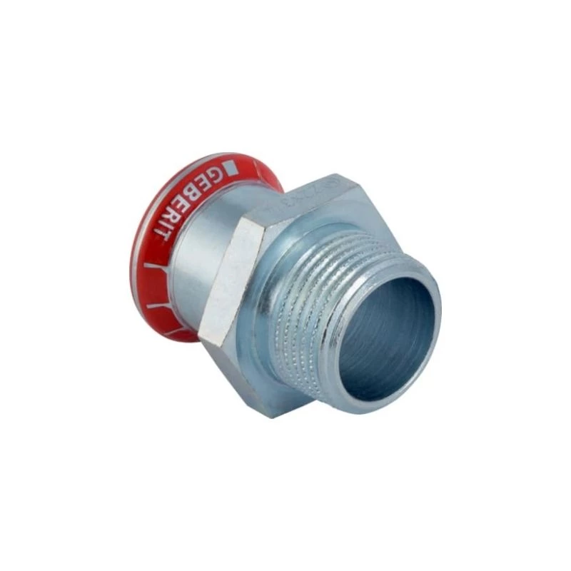Geberit Mapress szénacél külső menetes átmeneti idom: d=15mm, R=1/2"