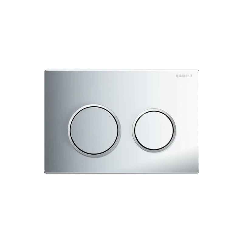 Geberit Omega20 nyomólap, 2 mennyiséges öblítéshez: fényes króm, matt króm