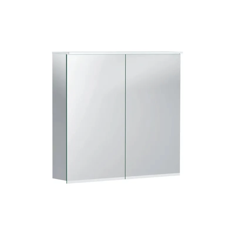 Geberit Option Plus tükrös szekrény világítással, két ajtóval, 60x70x17.2cm, kívül tükör/ajtók, kívül-belül tükör