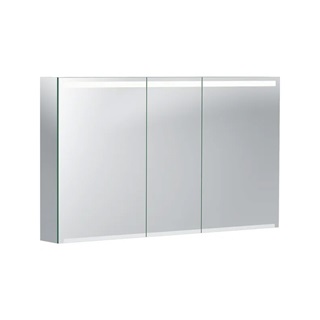 Geberit Option tükrös szekrény Led világítással, három ajtóval, 120x70x15 cm, Touch érzékelős kapcsolóval