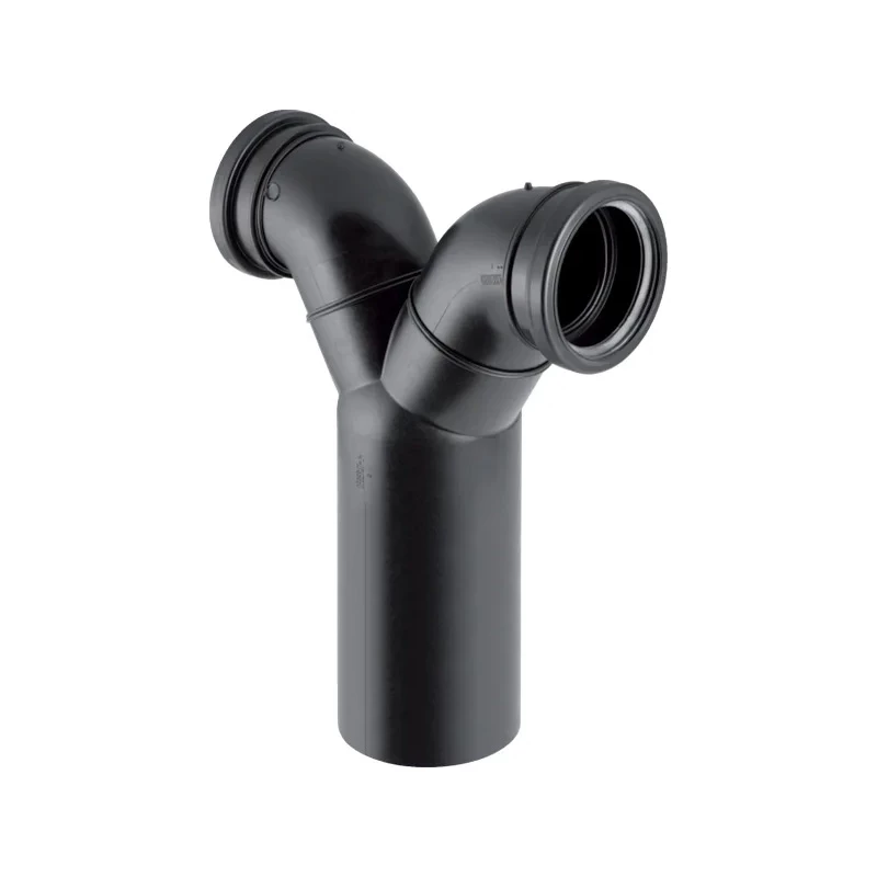 Geberit PE kettős csatlakozó ív 90° fali WC-hez: d=110mm, d1=90mm