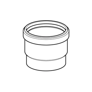 Geberit PE rövidtok ajakos tömítéssel: d=40mm