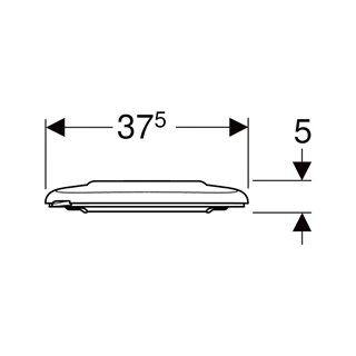Geberit Selnova Comfort WC-ülőke akadálymentes, rögzítés felülről, fehér