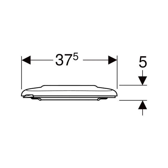 Geberit Selnova Comfort WC-ülőke akadálymentes, rögzítés felülről, fehér