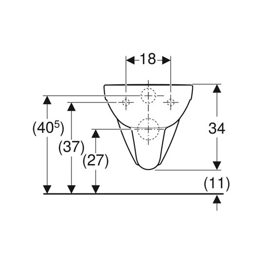 Geberit Selnova Comfort fali WC, mélyöblítésű, hosszabb kivitel, 70 cm