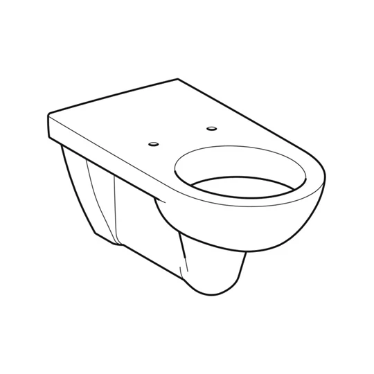 Geberit Selnova Comfort fali WC, mélyöblítésű, hosszabb kivitel, 70 cm