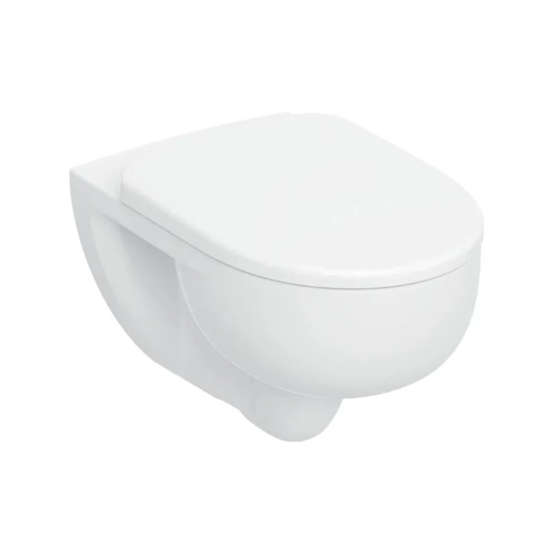Geberit Selnova fali WC mélyöblítésű készlet, TurboFlush, ovális,54 cm, WC-ülőkével lecsapódásgátlós, gyorskioldós fehér