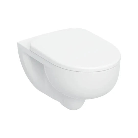 Geberit Selnova fali WC mélyöblítésű készlet, TurboFlush, 54 cm, WC-ülőkével lecsapódásgátlós, gyorskioldós fehér