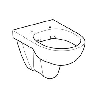 Geberit Selnova fali WC csésze mélyöblítésű, ovális, Rimfree, 35.5 cm x 34 cm x 53 cm