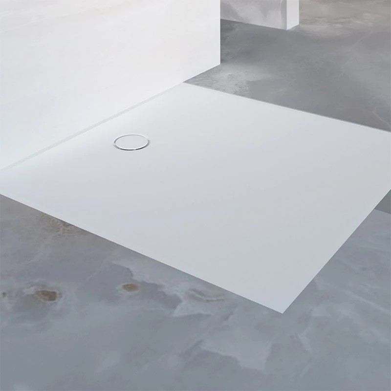 Geberit CleanFloor30 négyzet alakú integrált zuhanyfelület szigetelőgallérral, fehér: 100x100cm