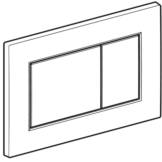 Geberit Sigma01 működtetőlap 2 mennyiséges öblítéshez, square: fehér