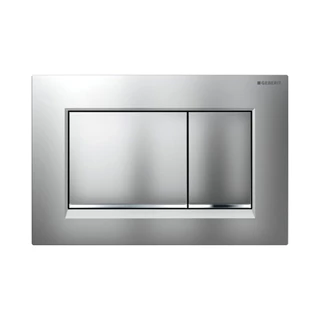 Geberit Sigma30 nyomólap, 2 mennyiséges öblítéshez: matt króm, fényes króm