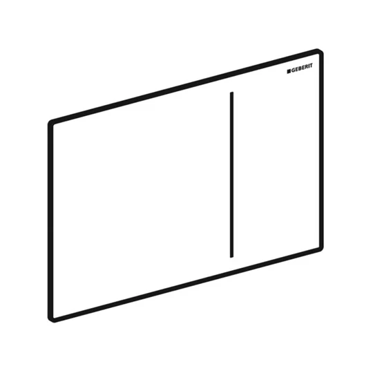 Geberit Sigma70 nyomólap, 2 menny.öbl., Sigma falsík alatti öbl.tartályhoz 12 cm: tükr. füstüveg, easy-to-clean bev.
