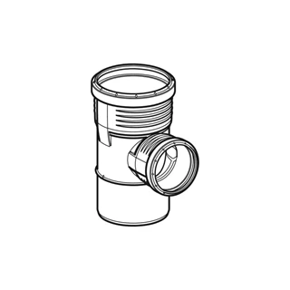 Geberit Silent-PP 87,5°-os elágazó idom: d=32mm, d1=32mm