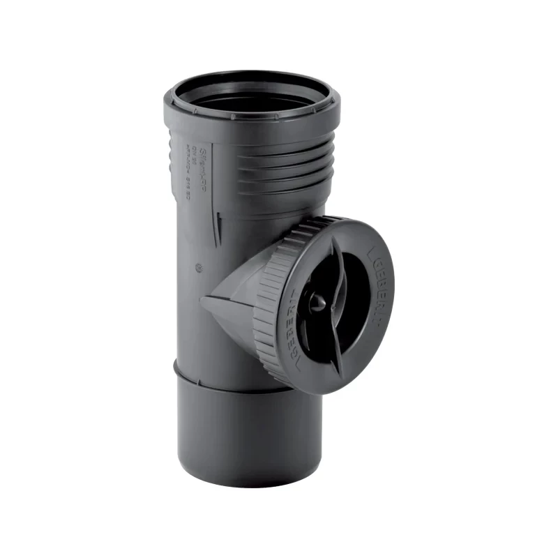 Geberit Silent-PP 90°-os tisztító idom kerek revíziós ajtóval: d=125mm