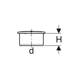 Geberit Silent-PP toklezáró védődugó, d=110mm