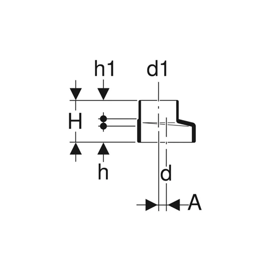 Geberit Silent-db20 excentrikus szűkítő, rövid: d=63mm, d1=56mm