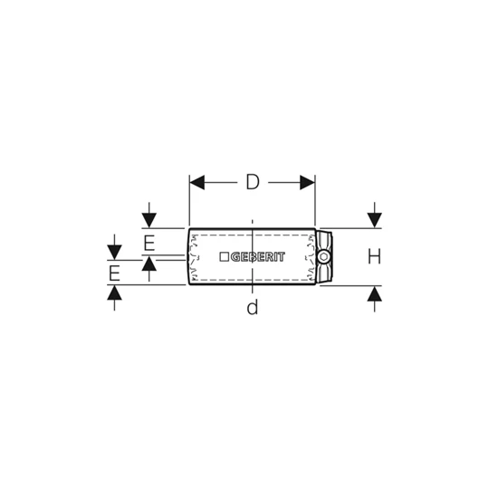 Geberit Silent-db20 gumibetétes csőbilincs, d135