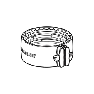 Geberit Silent-db20 gumibetétes csőbilincs, d135