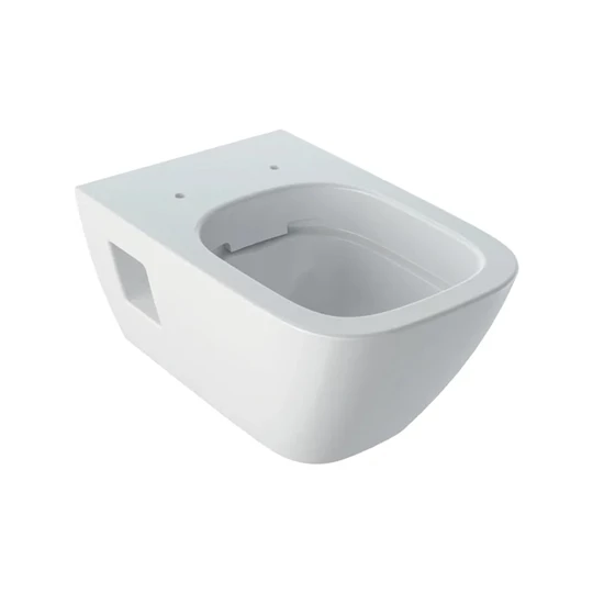 Geberit Smyle Square fali WC csésze mélyöblítésű, részben zárt formájú, Rimfree perem nélküli