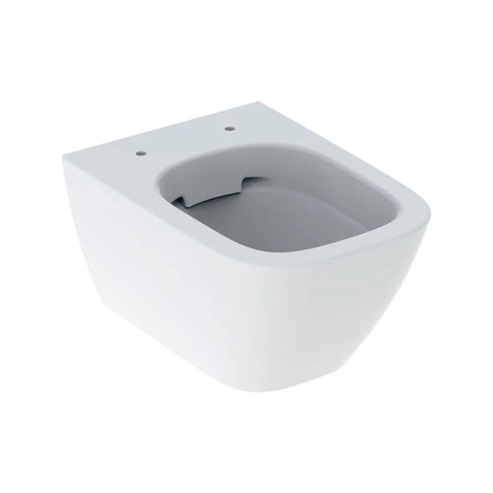 Geberit Smyle Square fali WC, mélyöblítésű, zárt formájú, Compact, Rimfree, 490x350 mm