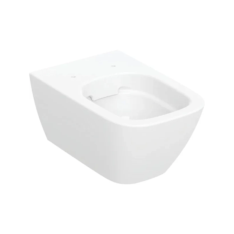 Geberit Smyle Square fali WC csésze mélyöblítésű, zárt formájú, Rimfree, 35 cm x 33 cm x 54 cm