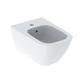 Geberit Smyle Square fali bidé, zárt forma, 35 cm x 26 cm x 54 cm, túlfolyó látható
