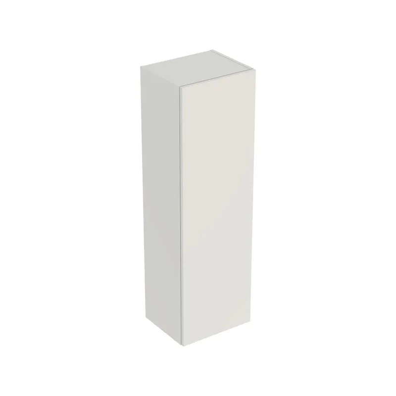 Geberit Smyle Square középmagas szekrény, egy ajtóval, 36x118x29.9cm, magasfényű lakkozott homokszürke