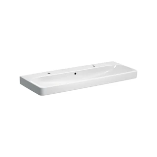 Geberit Smyle Square mosdó, 120 cm x 16.5 cm x 48 cm, csaplyuk bal és jobb, túlfolyó látható