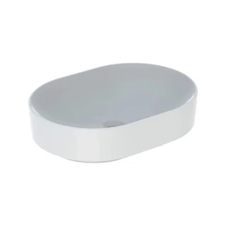 Geberit VariForm pultra ültethető mosdó, ellipszis alakú, 55 cm x 15.8 cm x 40 cm, túlfolyó nélkül