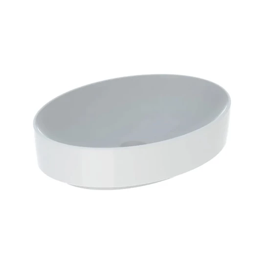 Geberit VariForm pultra ültethető mosdó 55 x 15,8 x 40 cm, ovális, túlfolyó nélkül