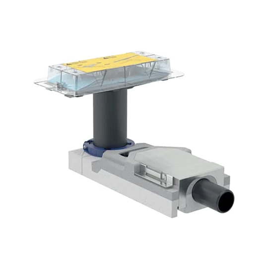 Geberit beépítőkészlet CleanLine sorozatú zuhanyfolyókákhoz, az összefolyónál 65–90 mm esztrichmagassághoz: d=40mm