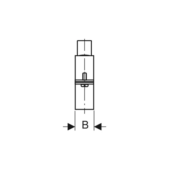 Geberit csőbilincs G 1" belső menetettel: d=200mm, G=1"