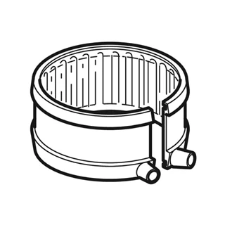 Geberit elektromandzsetta fixpont bilincshez: d=250mm, d1=258mm