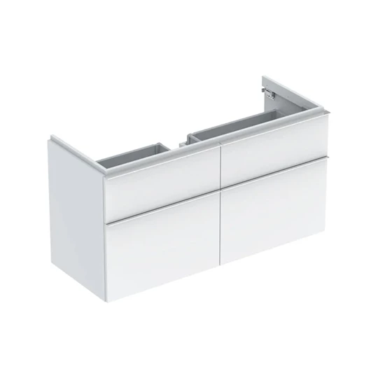 Geberit iCon alsó szekrény mosdóhoz 120 cm, négy fiókkal, 119x62x47,7 cm, magasfényű fehér