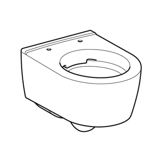 Geberit iCon fali WC csésze mélyöblítésű, rövidített kivitel, zárt forma, Rimfree, 35 cm x 33 cm x 49 cm