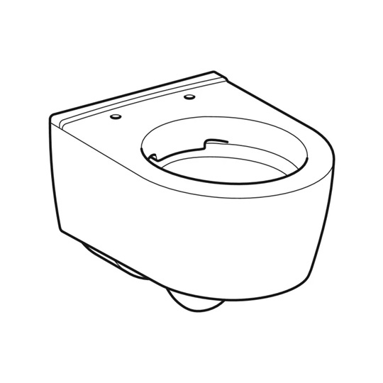 Geberit iCon fali WC csésze mélyöblítésű, rövidített kivitel, zárt forma, Rimfree, 35 cm x 33 cm x 49 cm