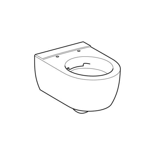 Geberit iCon fali WC csésze mélyöblítésű, zárt formájú, Rimfree, 35.5 cm x 33 cm x 53 cm